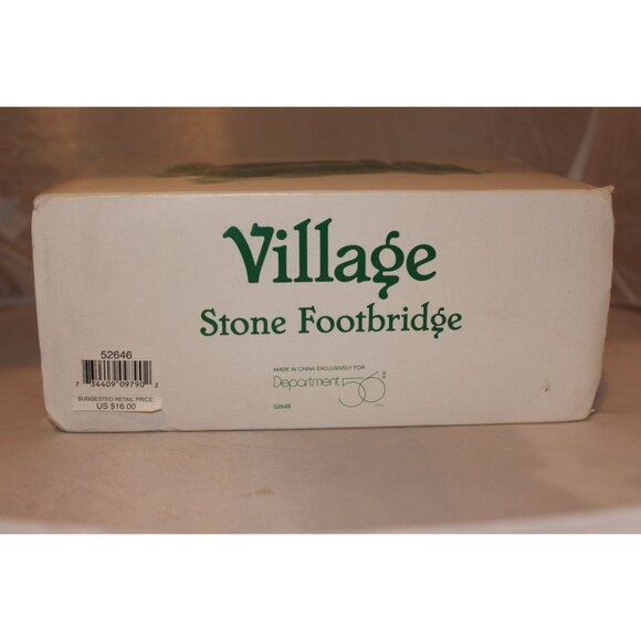 Dept 56 Village Accessories - Stone Footbridge - Picture 6 of 6